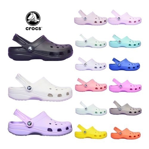 New multi color crocs - new,