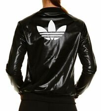 SMALL adidas Originals Women's  SUPERGIRL wet look TRACK JACKET    AY7892  LAST1