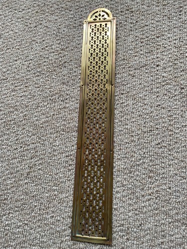 Vintage long brass pierced - ,