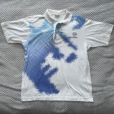 Vintage Sergio Tacchini Polo Shirt 80s Design