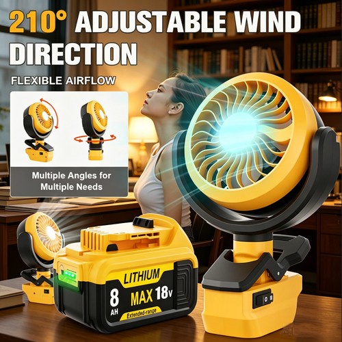 Cordless portable jobsite fan - portable,