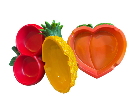 Ashtray heart cherry pineapple - ashtray,