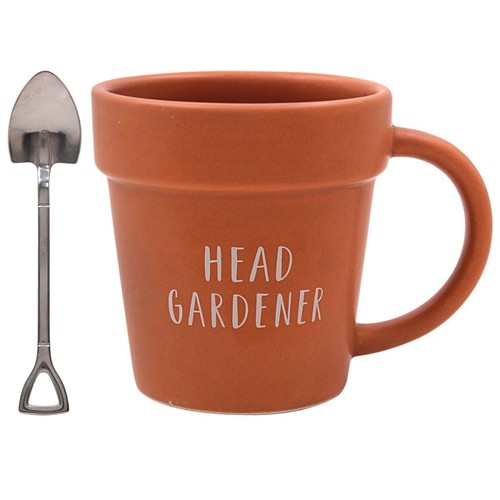 Green fingers pot shape mugs - green,