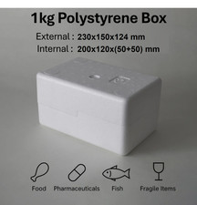 1kg Polystyrene Boxes - BULK