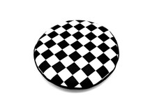 checkered 6inch spot/fog light cover classic mini lucas bmc austin morris