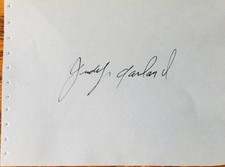 JUDY GARLAND SIGNED