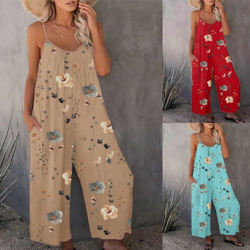 Ladies print overalls - print,