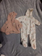 Snowsuit And Coat Baby Girls