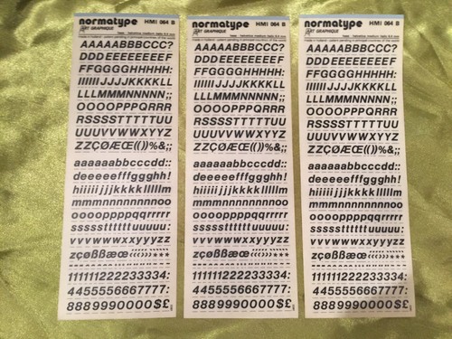 Normatype instant lettering - normatype,