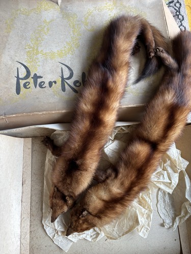Vintage 1940s mink fur stole - vintage,