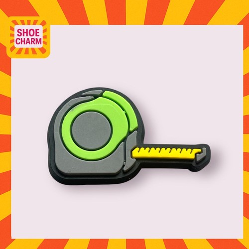 Tape measure croc shoe charm - tape,