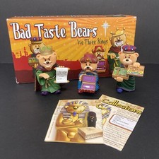 Bad Taste Bears We Three Kings Figurine Christmas Nativity Set Decoration UNUSED