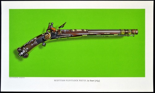 Scottish flintlock pistol - scottish, 1963
