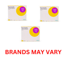 3 x Oral Thrush Infection Capsule - Fluconazole 150mg (BRANDS MAY VARY)