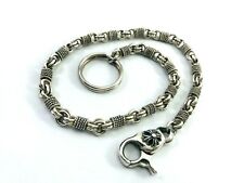 Heavy 950 Sterling Silver Biker Wallet Chain. 154 grams, 50 cm, 20"