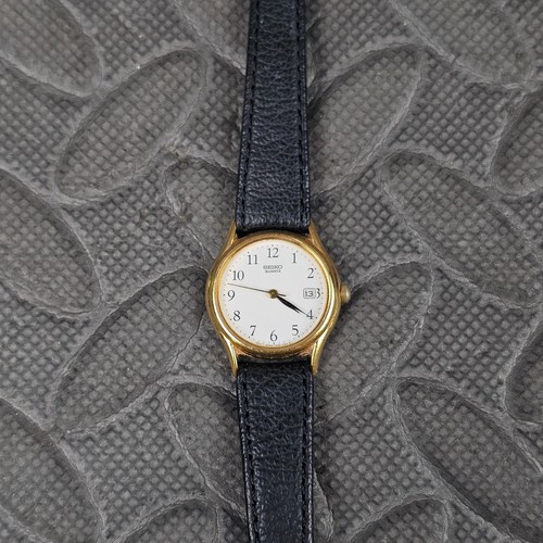 Seiko quartz ladies gold watch - seiko,