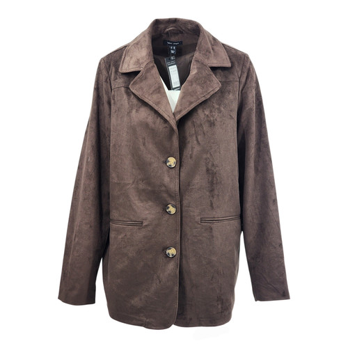 New look dark brown faux - dark, suede