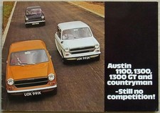 AUSTIN 1100 1300 1300GT & COUNTRYMAN Car Sales Brochure 1972 #2850