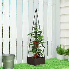 Planter with Trellis and Self