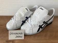 ASICS Weight Lifting Shoes 1163A006-100 White / BLACK Smooth Leather 2E New F/S