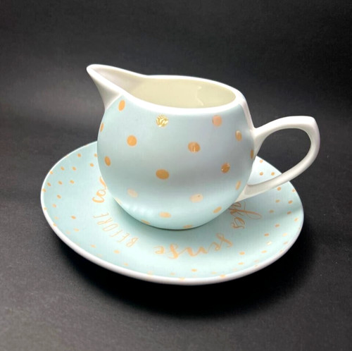 Tesco porcelain milk - blue, jug