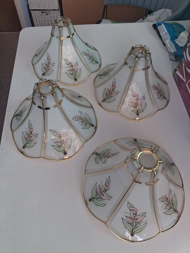 Vintage brass framed glass - brass,