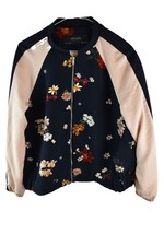 ZARA BASIC Navy Floral Jacket