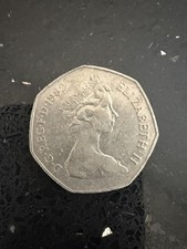 1982 Old Large Style 50p coin