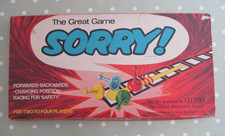 VINTAGE SORRY BOARD GAME BY
