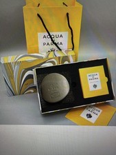 ACQUA DI PARMA Dark Grey/Black embossed Leather Car Diffuser  SET -BNIB RRP £175
