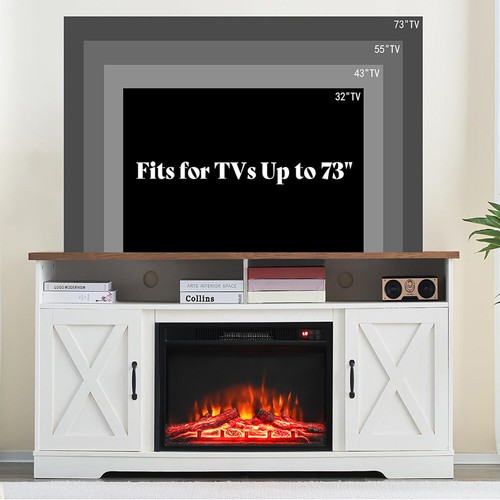 Electric fireplace with - fireplace,