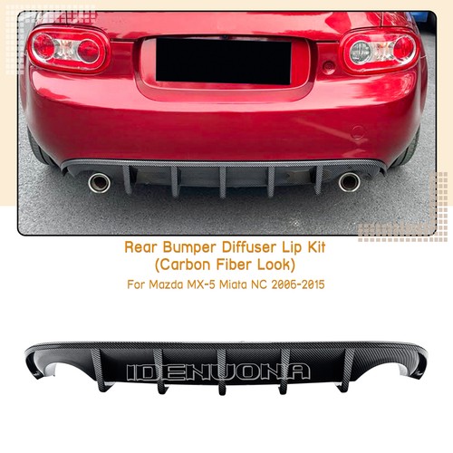 Carbon look rear bumper - rear,