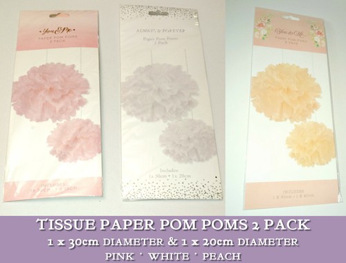 Pack tissue paper pom poms - tissue,