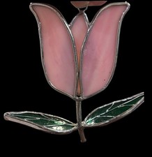 Vintage Stained Glass TULIP