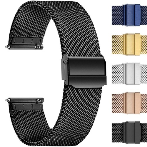 Stainless steel mesh watch - steel,