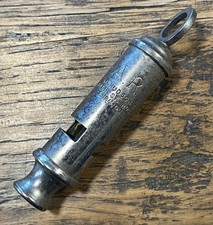 Vintage WW2 Air Raid Precautions Warden ARP Whistle, J Hudson Birmingham