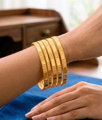 Ethnic bangles 22k - bangles, gold