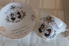 Royal Sutherland Tea Cup & Saucer Fine Bone China -  Prince Charles & Lady Diana