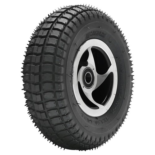 15mm 9x3 front wheel - 9x3.50-4, tire