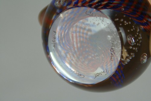 Signed caithness paperweight - signed,