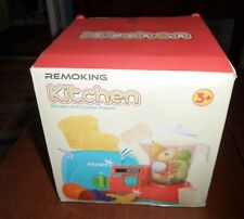 REMOKING Kids Kitchen Pretend Play Toys with Toaster & Blender Toy,Kids Toys and