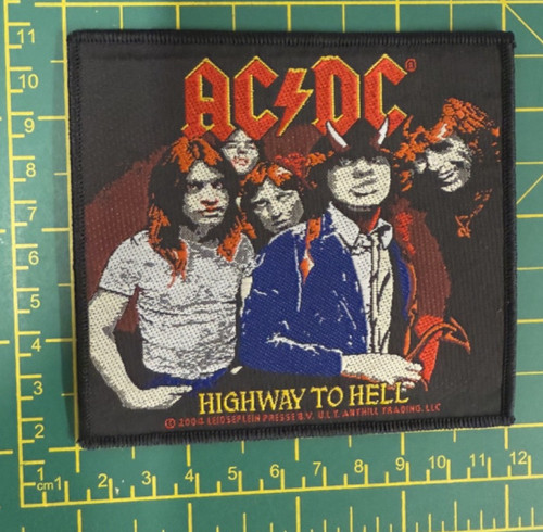 Highway hell woven - ac/dc,