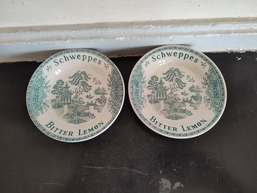 Two schweppes earthenware cups - two,