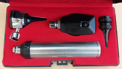 Otoscope and ophthalmoscope - and,