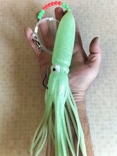 30cm GIANT SEA FISHING LUMI SQUID LURE,WRECK, NORWAY COD/TUNA/HALIBUT 10/0 HOOK.