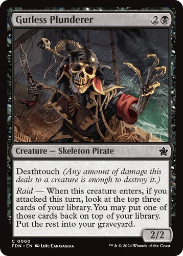 Gutless plunderer foil - gutless,