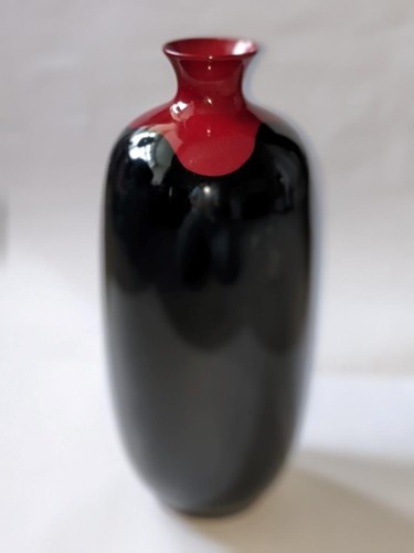 Royal doulton tall - flambe, vase