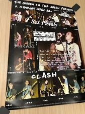 The Sex Pistols & Clash 'Screen On The Green' Punk poster in excellent Condition