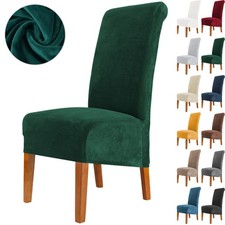 XL Size Velvet Stretch Dining Chair Covers Washable Chair Slip Cover Protector