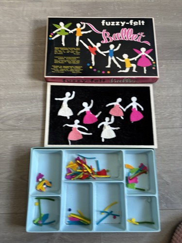 Vintage retro boxed fuzzy felt - fuzzy,